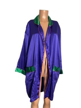 Vintage Victoria Secrete Gold Label Satin Robe